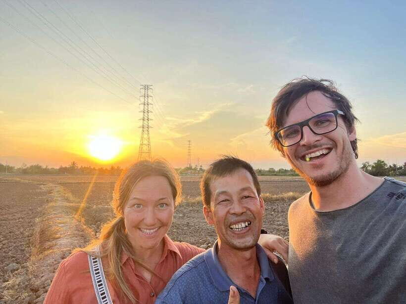 From Ho Chi Minh: 2-Day Mekong Delta to Phnom Penh by Boat - From Ho Chi Minh City pickup to My Tho: start with rice paddies and Vinh Trang Pagoda