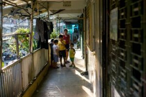Half Day - Saigon Off-the-Beaten-Path - City Cycling Tour - District 10: Umbrella Market and the 1968 apartment complex